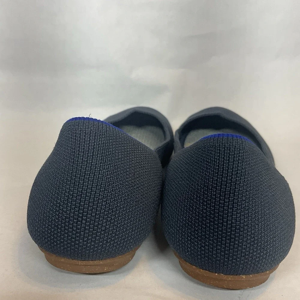 ROTHY'S Classic Smoke Blue Round Toe Ballet Flats US 9,5 Worn Once
